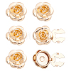 6Pcs Zinc Alloy Cufflinks BUTT-ME0001-35-1