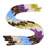 Natural Polychrome Jasper & Flower Amazonite & Tiger Eye & Dyed White Jade & White Jade & Lemon Jade Beads Strands G-Z135-C01-3
