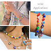 Yilisi 200Pcs 10 Colors Round Millefiori Glass Beads LK-YS0001-01-18