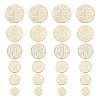   60Pcs 6 Styles Brass Connector Charms KK-PH0005-37G-1