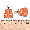 Halloween Theme Alloy Enamel Pendants ENAM-T020-08D-3