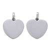 Tarnish Resistant 304 Stainless Steel Mirror Polished Finish Stamping Blank Tag Pendants LS-STAS-P055-04P-2