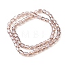 Electroplate Glass Beads Strands GLAA-G112-07K-2