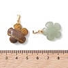 Natural Mixed Gemstone Pendants PALLOY-JF05213-4