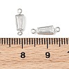 SHEGRACE Brass Pave Cubic Zirconia Trapezoid Connector Charms XGRQ2O526-444A-P-3