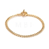 Brass Curb Chain Bracelets & Necklaces Jewelry Sets SJEW-JS01111-7