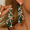 Alloy & Crystal Rhinestone Dangle Stud Earrings FS-WGBC3A8-03-1