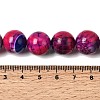 Natural Agate Beads Strands G-Z145-B01-14mm-D-5