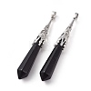 Natural Obsidian Big Pointed Pendants G-G797-05P-04-1