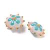 Baking Paint Glass Enamel Beads LAMP-S080-03G-3