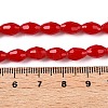 Opaque Solid Color Imitation Jade Glass Beads Strands EGLA-A037-P6x8mm-D05-4