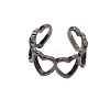 Hollow Out Heart Alloy Cuff Rings FS-WG233AB-05-2