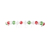 Christmas Handmade Glass Seed & Glass Braided Bead Bracelet BJEW-MZ00249-02-2
