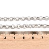 5MM 304 Stainless Steel Rolo Chain Necklaces for Men Women NJEW-H093-07B-P-4