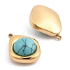 Synthetic Turquoise Pendants STAS-L022-487G-03-2