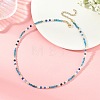 Natural Apatite Faceted Round Beaded Necklaces NJEW-JN06430-02-1