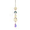 Glass Teardrop Hanging Suncatcher Prism Ornament PW-WG88031-06-1