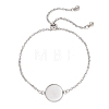 304 Stainless Steel Cable Chain Slider Bracelet Making BJEW-JB12959-03-2