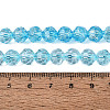Crackle Transparent Glass Beads Strands GLAA-N068-06A-03-4