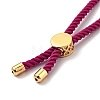 Half Finished Twisted Milan Rope Slider Bracelets FIND-G032-01G-11-4