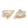 Transparent K9 Glass Connector Charms LS-GLAA-N038-60-F12-2