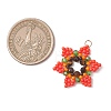 Glass Seed Beaded Pendants PALLOY-MZ01241-05-2