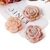 Flower Natural Agate Rose Figurines PW-WG46173-02-1