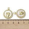 Gesture Theme Brass Micro Pave Cubic Zirconia Pendants KK-G485-18E-G-3