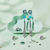 304 Stainless Steel Stud Earring Settings STAS-UN0019-14P-2