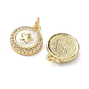 Brass Micro Pave Cubic Zirconia Pendants KK-A282-01G-01-2