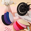 Gorgecraft 8Pcs 8 Colors EVA Cloth Teardrop Fascinator Hat Base for Millinery DIY-GF0009-74-4