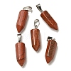 Natural Red Jasper Pendants G-Z067-07P-11-2