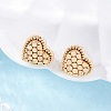 Brass Stud Earrings EJEW-D288-01G-4