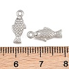 304 Stainless Steel with Crystal Rhinestone Charms RB-CBABFDA-11A-P-3