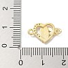 Rack Plating Brass Micro Pave Clear Cubic Zirconia Religion Heart Virgin Mary Connector Charms KK-L224-099G-01-3