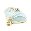 Alloy Enamel Charms PALLOY-E582-02G-01-2