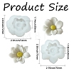 2Pcs 2 Styles Flower Candle Silicone Molds ST-CJ0043-074-2