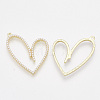 ABS Plastic Imitation Pearl Pendants PALLOY-T071-033-2