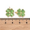 Brass Micro Pave Cubic Zirconia Pendants KK-G557-28KCG-01-3
