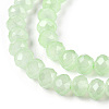 Baking Painted Imitation Jade Glass Bead Strands DGLA-A034-J6MM-A03-3