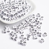 Acrylic Horizontal Hole Letter Beads PL37C9308-Q-1