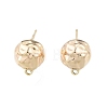Brass Stud Earrings Findings KK-G432-27G-1