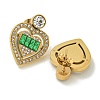 Ion Plating(IP) 304 Stainless Steel with Rhinestone Stud Earrings EJEW-G400-02C-G-2