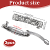 3Pcs Alloy Hair Barrettes for Women OHAR-PH0001-38-2