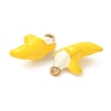 304 Stainless Steel Enamel Pendants STAS-I346-20G-06-2