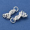 925 Sterling Silver Hollow Pendants STER-P071-01S-3