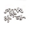Platinum Plated Alloy Letter Pendants LS-PALLOY-J718-01P-N-2