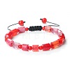 Bohemian Style Natural Banded Agate/Striped Adjustable Braided Bracelets for Women JX4238-2-1