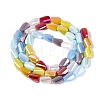 Electroplate Opaque Glass Beads Strands EGLA-N022-10A-B01-2