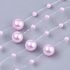 ABS Plastic Imitation Pearl Beaded Trim Garland Strand SACR-T354-01D-1